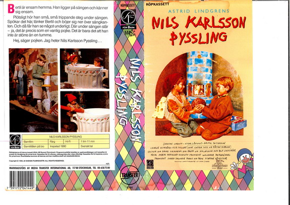 NILS KARLSSON PYSSLING(RUTIG) (vhs-omslag)